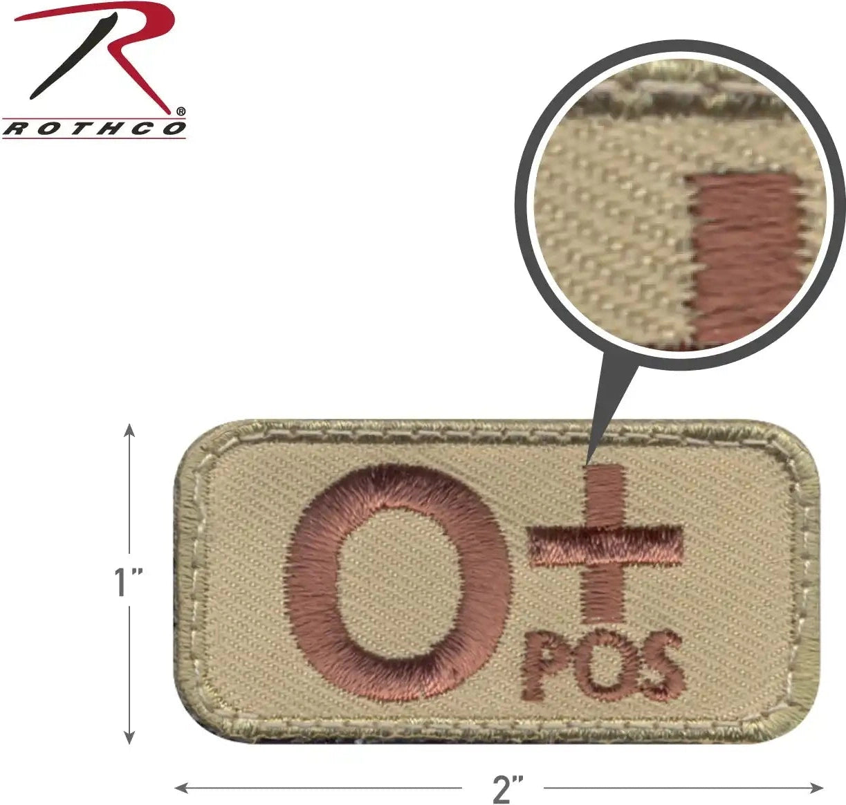 Rothco o Positive Blood Type Morale Patch