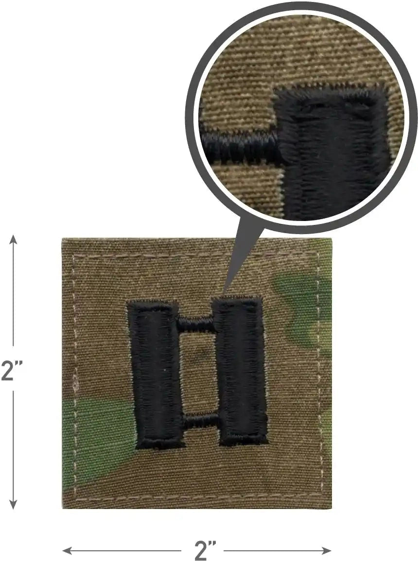 Rothco Official U.s. Made Embroidered Rank Insignia Captain Scorpion Ocp Camo