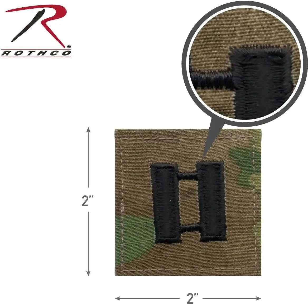 Rothco Official U.s. Made Embroidered Rank Insignia Captain Scorpion Ocp Camo