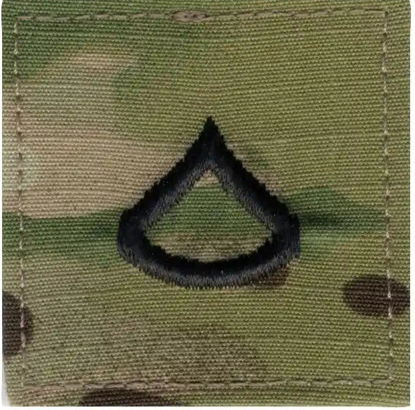 Rothco Official U.s. Made Embroidered Rank Insignia Private 1st Class Scorpion Ocp Camo