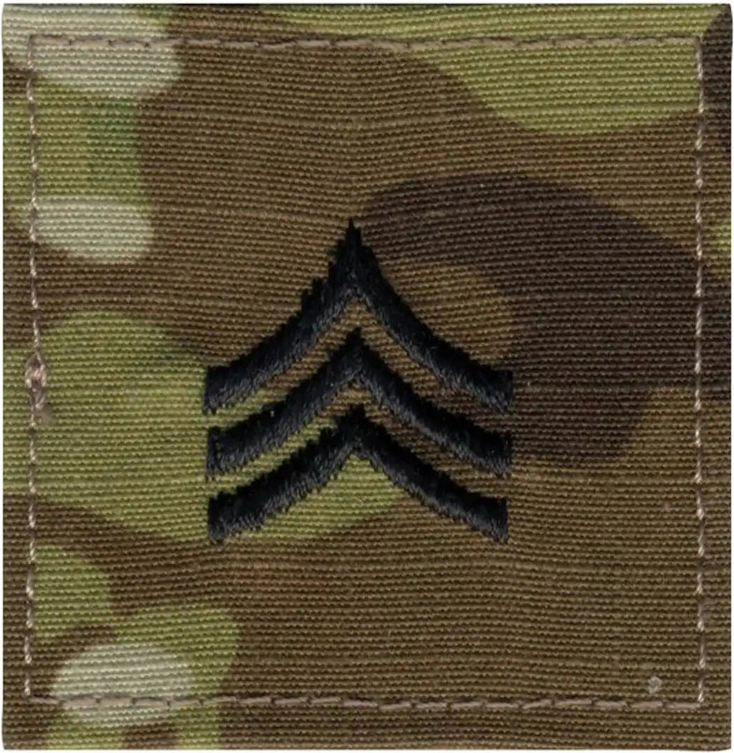 Rothco Official U.s. Made Embroidered Rank Insignia Sergeant Scorpion Ocp Camo