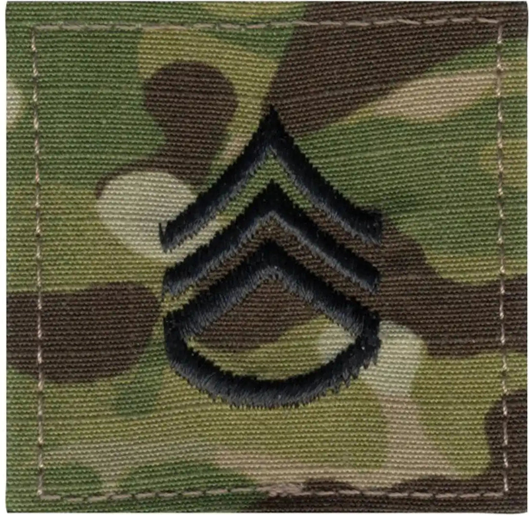 Rothco Official U.s. Made Embroidered Rank Insignia Staff Sergeant Patch Scorpion Ocp Camo