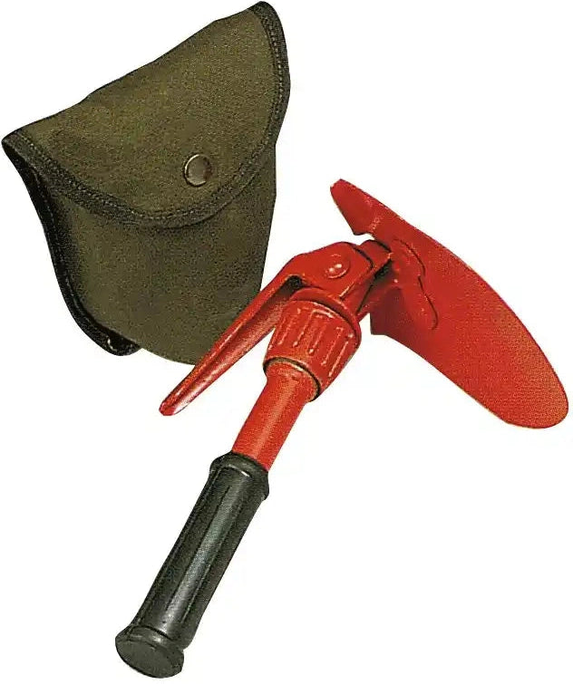 Rothco Orange Mini Pick & Shovel with Cover