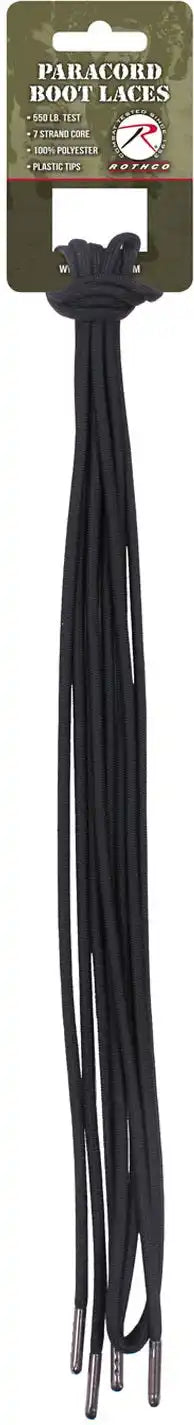 Rothco Paracord Boot Laces Black / 54 Inches