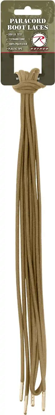Rothco Paracord Boot Laces Desert Tan / 72 Inches