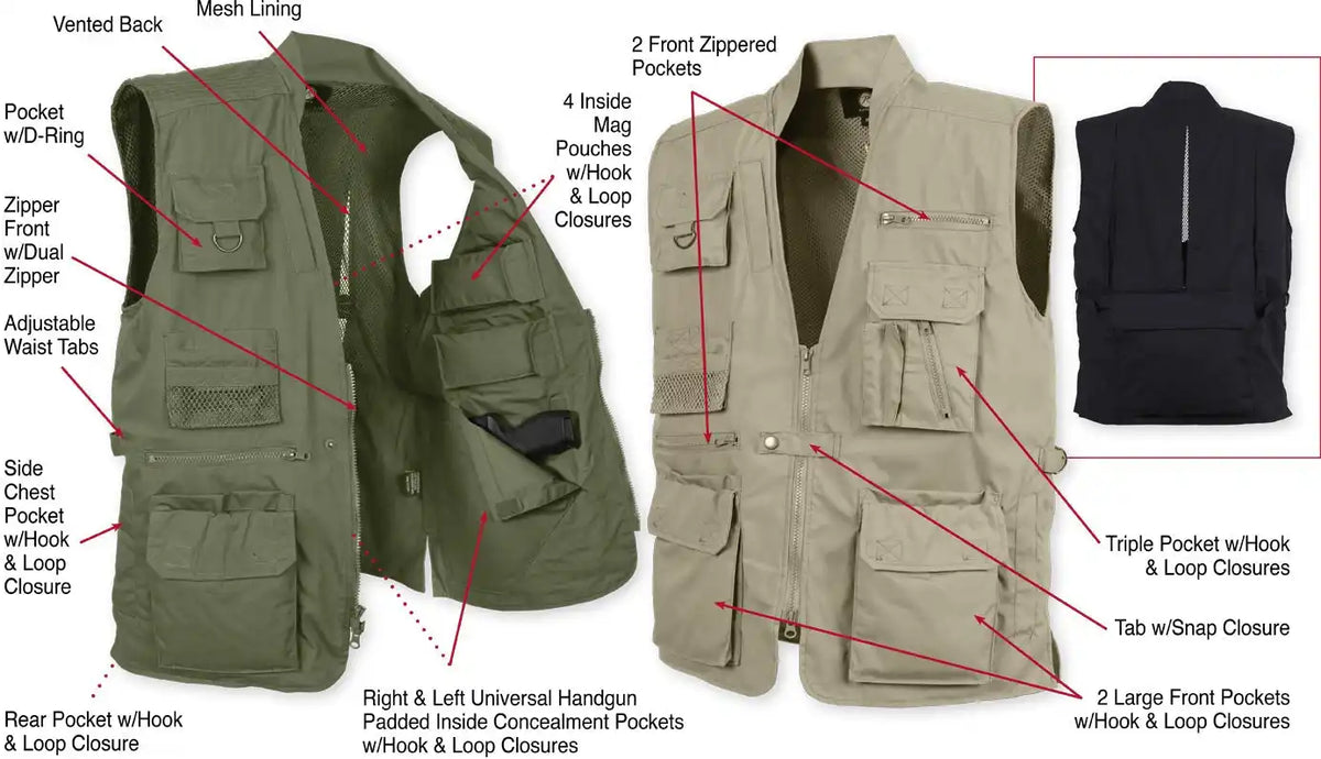 Rothco Plainclothes Concealed Carry Vest