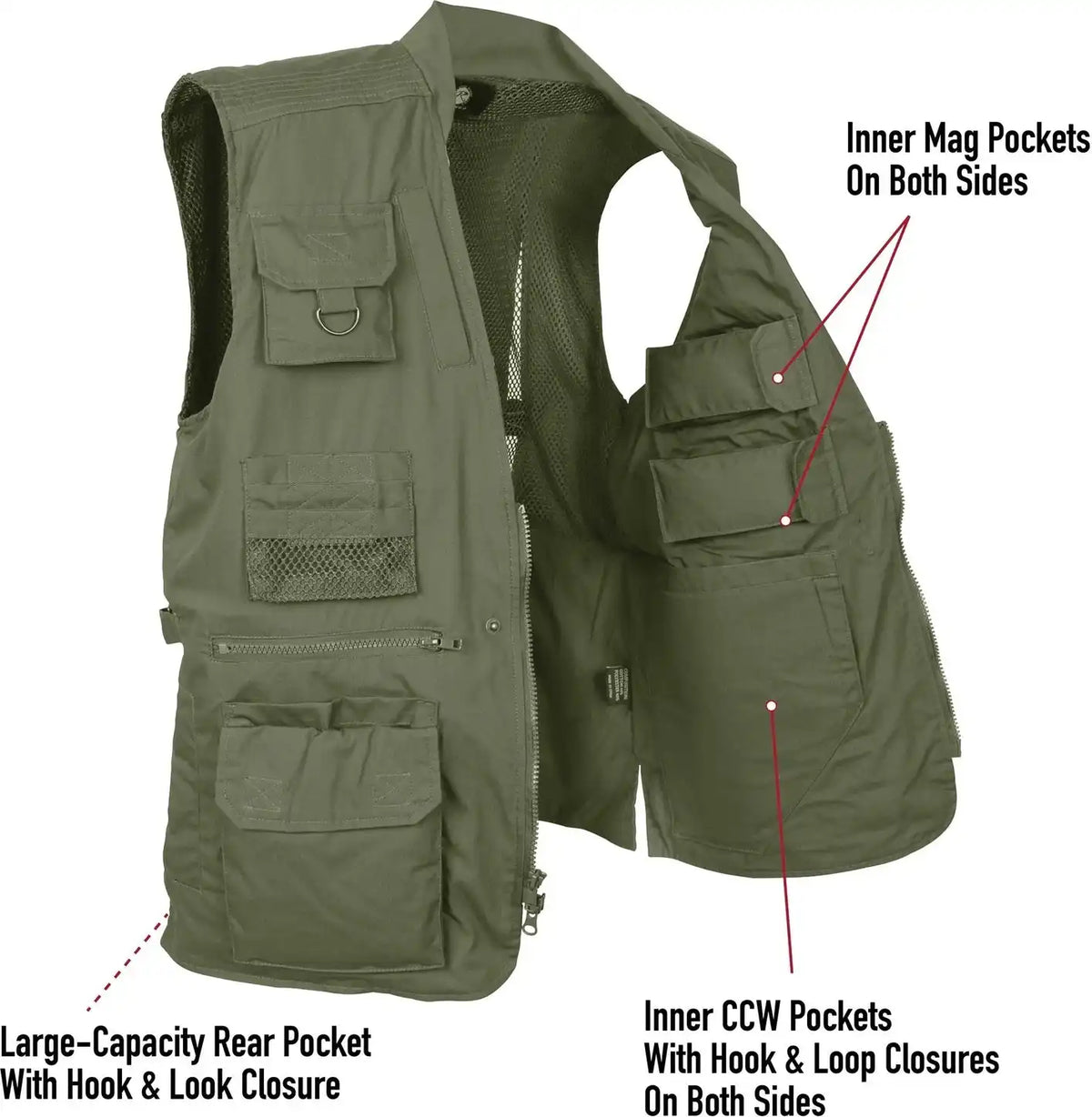 Rothco Plainclothes Concealed Carry Vest