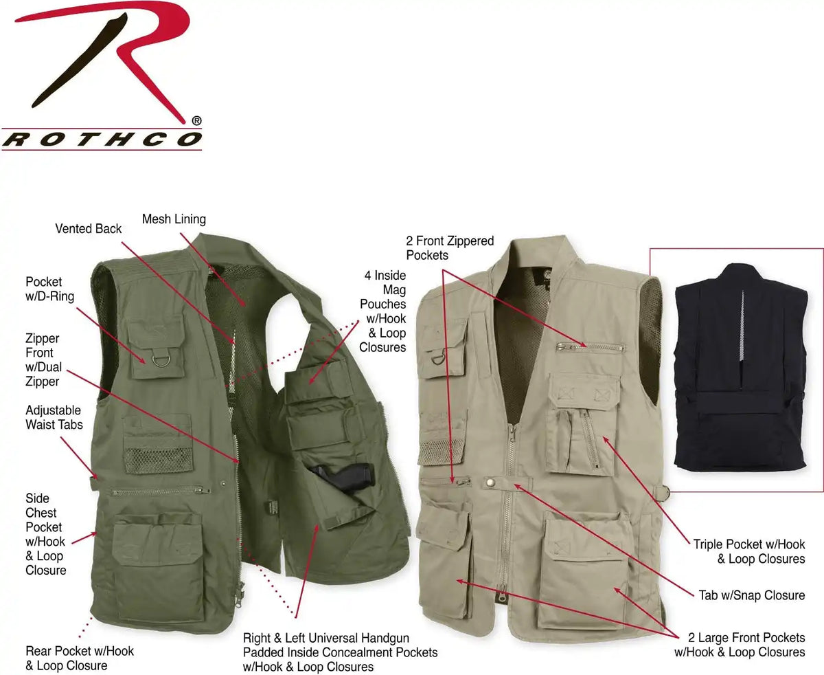 Rothco Plainclothes Concealed Carry Vest