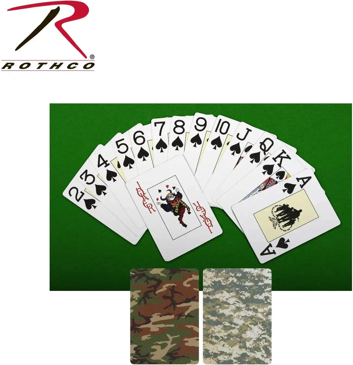 Rothco Playing Cards Woodland Camo