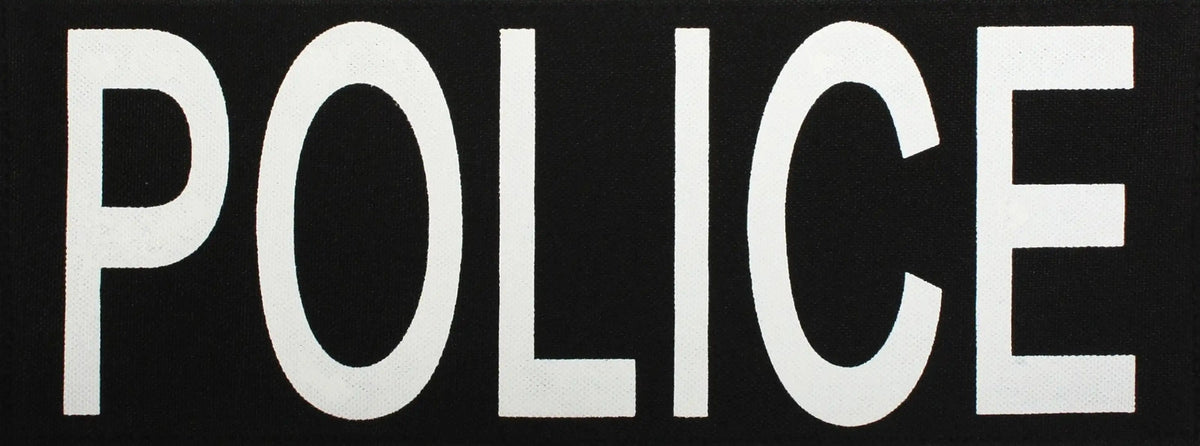 Rothco Police Patch with Hook Back Set: 1 Small & Large