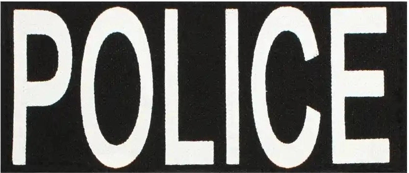 Rothco Police Patch with Hook Back Set: 1 Small & Large