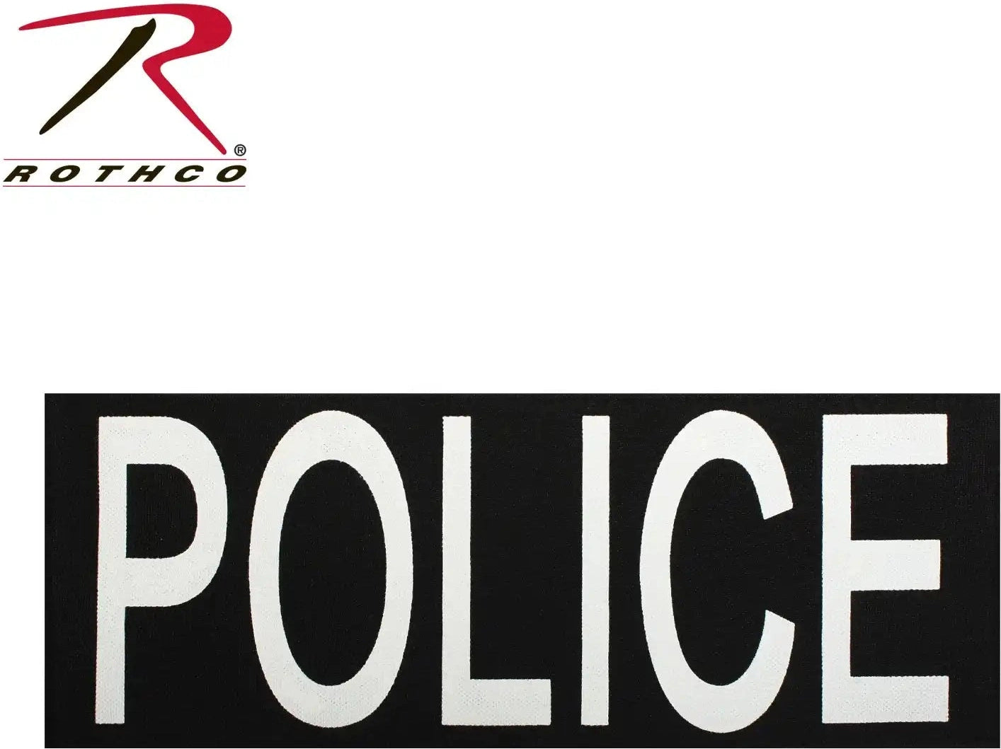 Rothco Police Patch with Hook Back Set: 1 Small & Large