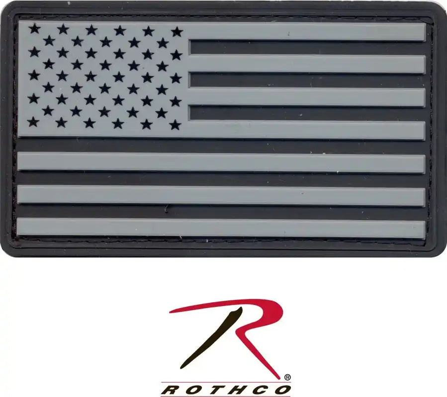 Rothco Pvc us Flag Patch with Hook Back