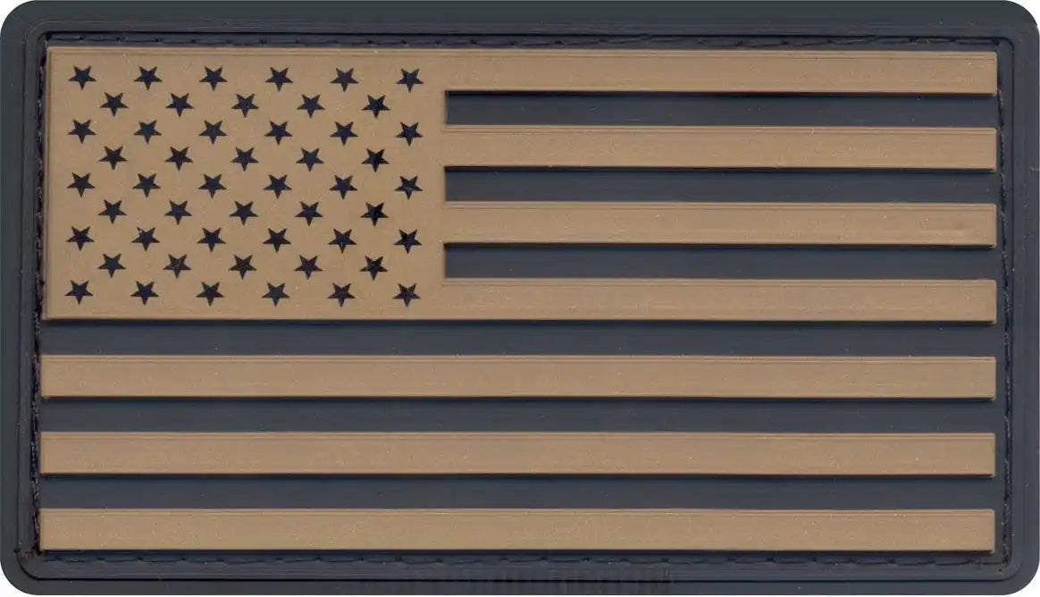 Rothco Pvc us Flag Patch with Hook Back