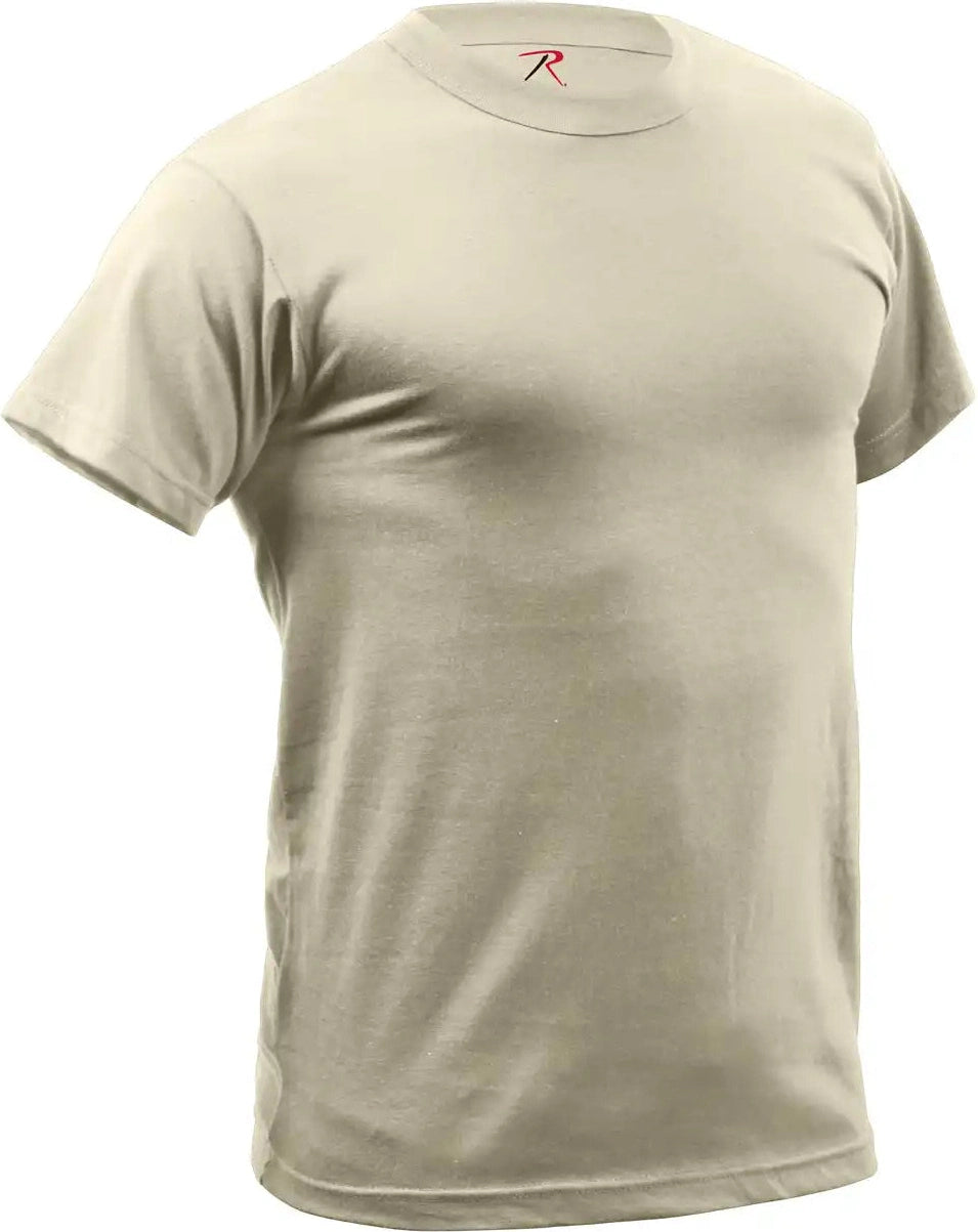 Rothco Quick Dry Moisture Wicking T-shirt - Desert Tan / s