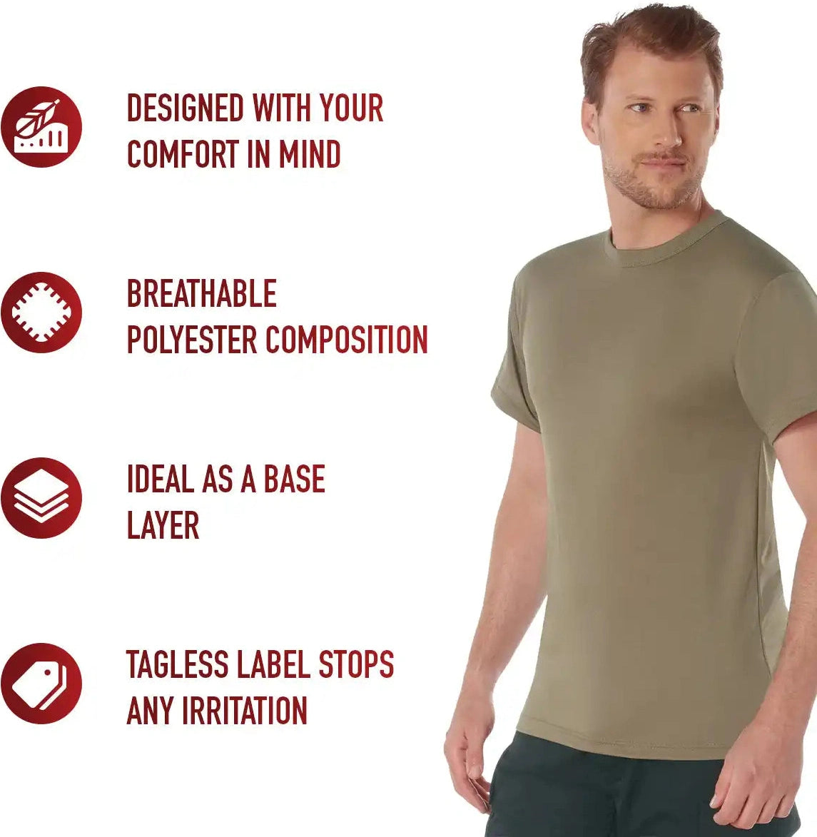 Rothco Quick Dry Moisture Wicking T-shirt
