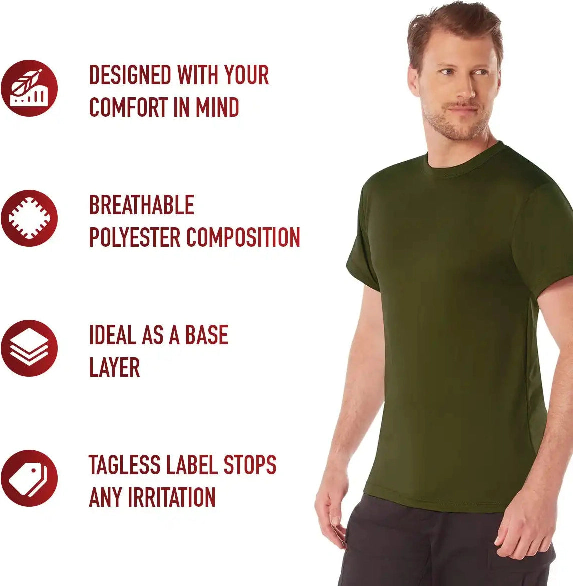 Rothco Quick Dry Moisture Wicking T-shirt