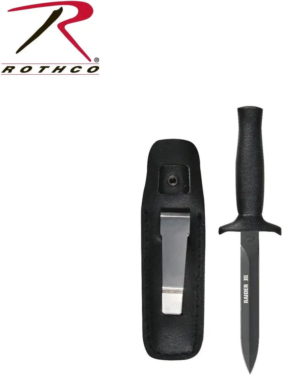 Rothco Raider Iii Boot Knife - Black
