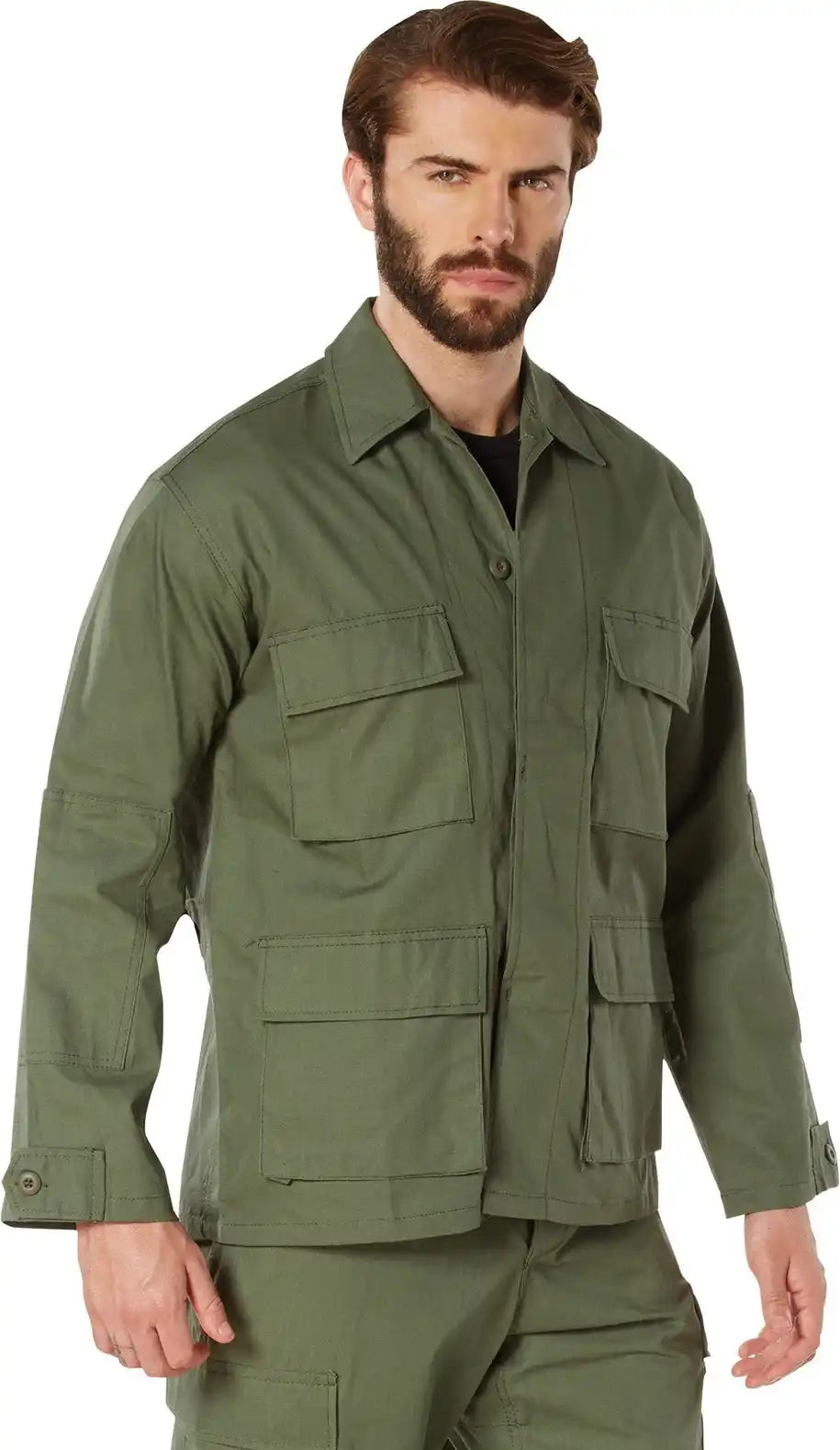Rothco Rip-stop Bdu Shirt - Olive Drab / Xs