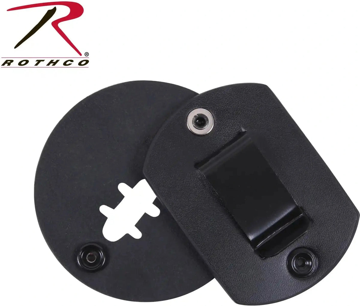 Rothco Round Leather Clip on Badge Holder