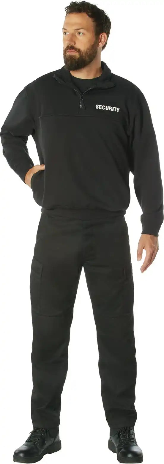 Rothco Security 1/4 Zip Job Shirt - Black