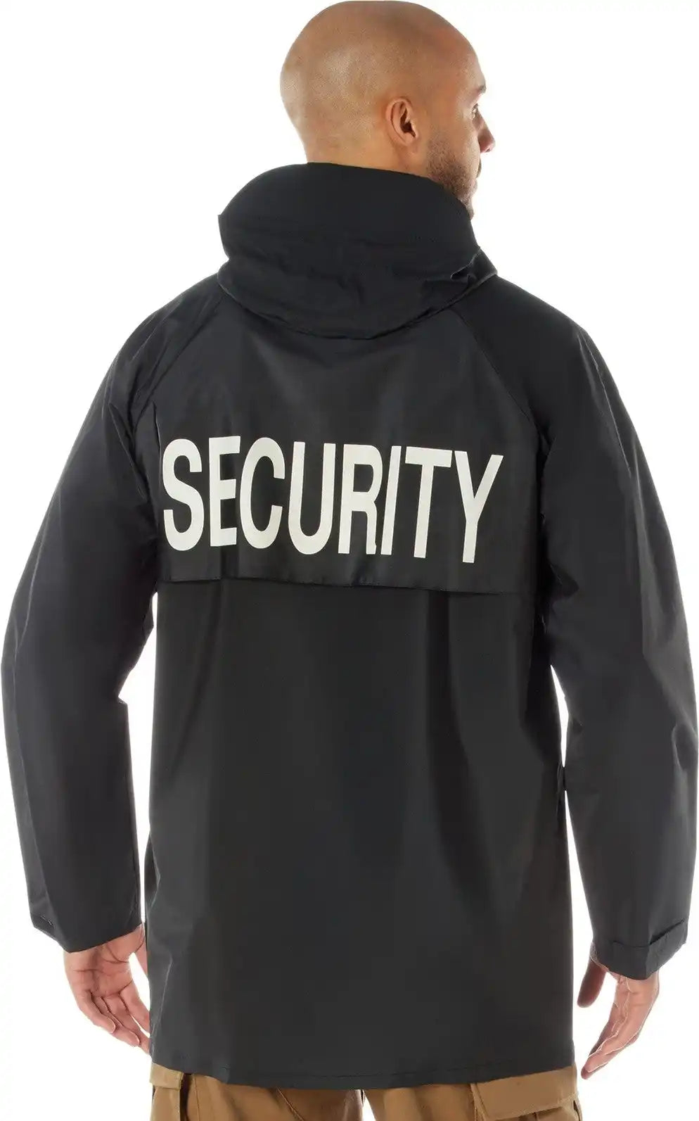 Rothco Security Nylon Rain Jacket - Black