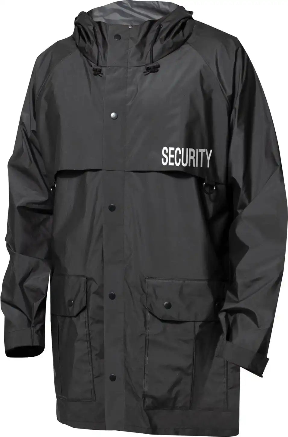 Rothco Security Nylon Rain Jacket - Black