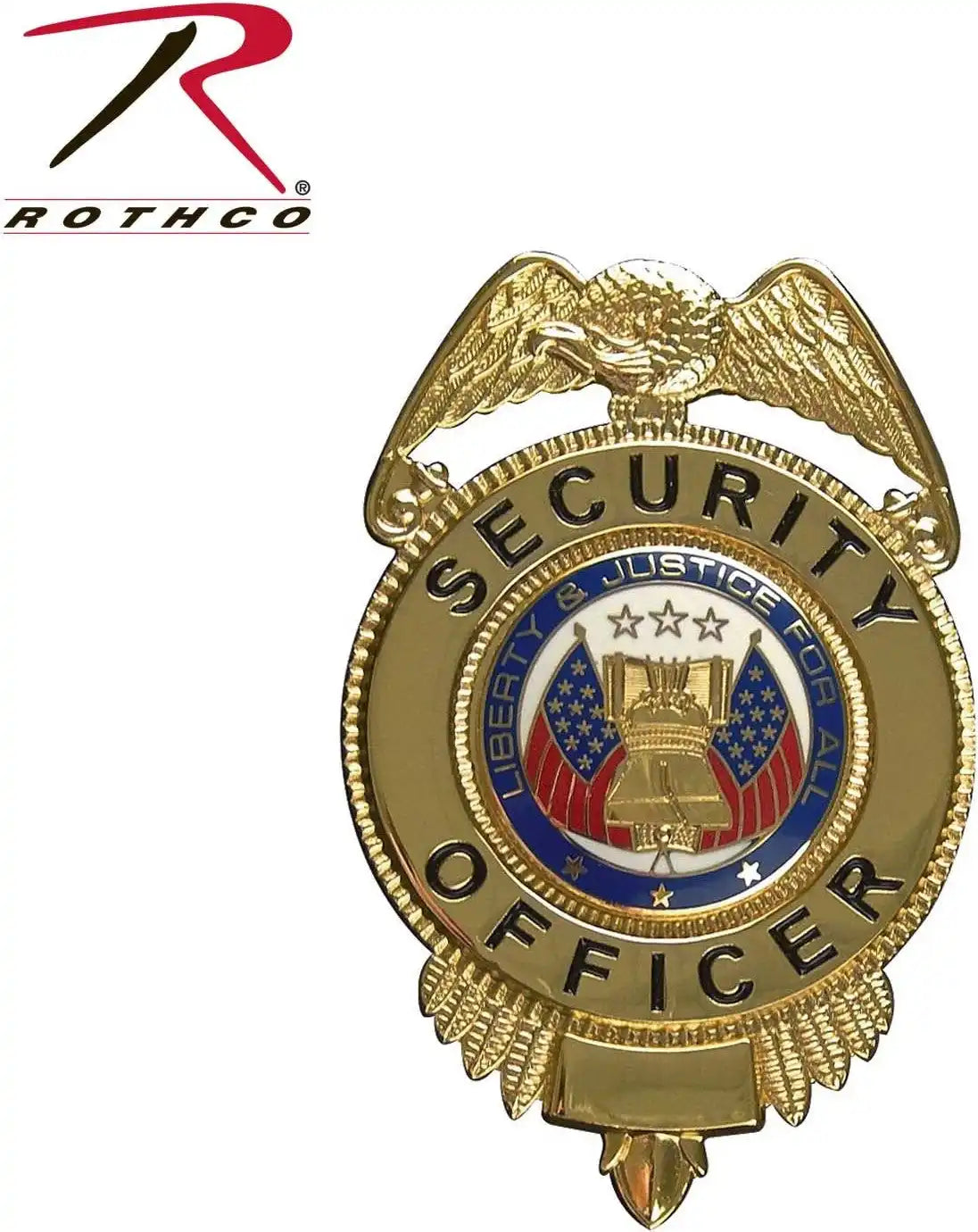 Rothco Security Officer Badge with Flags