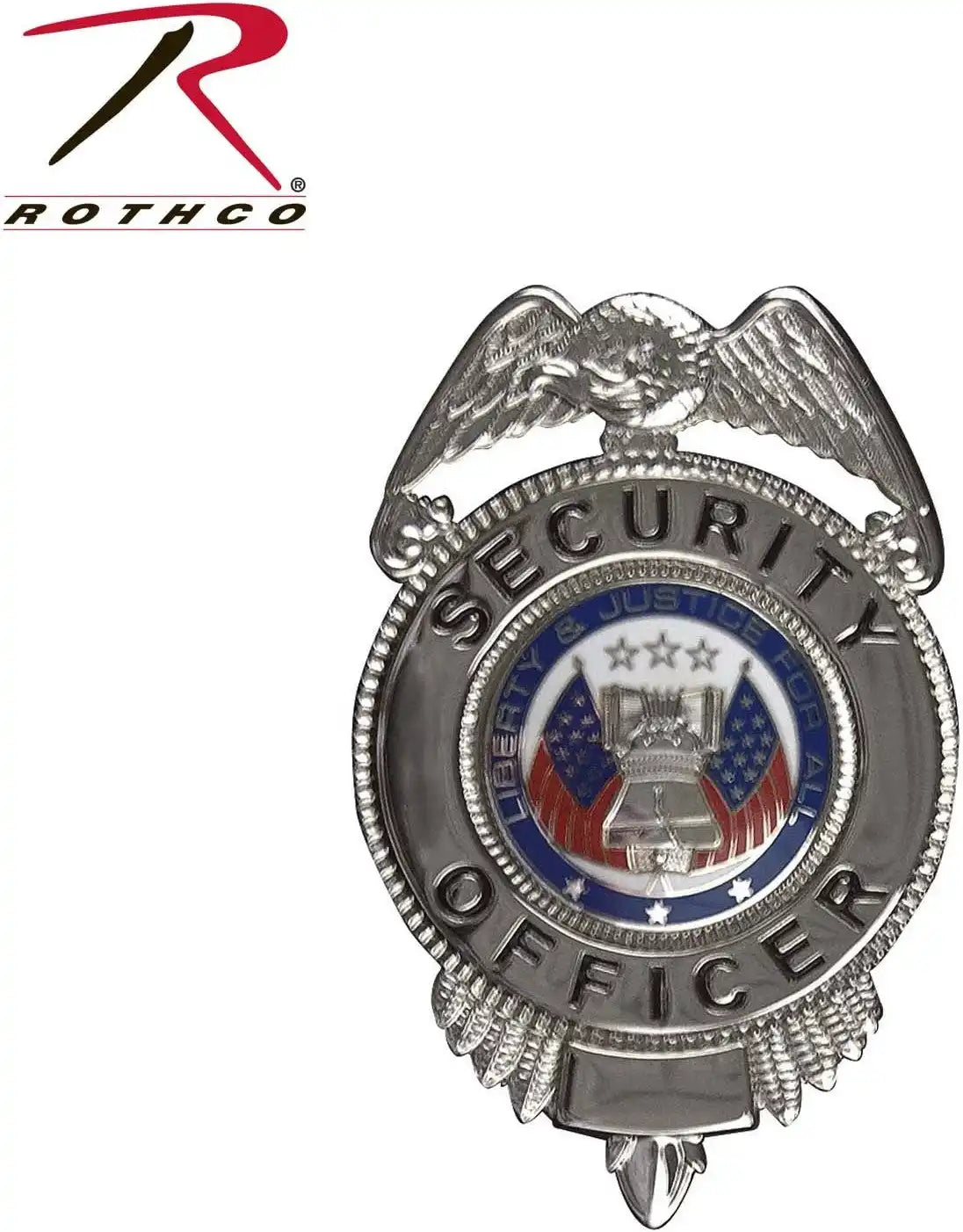Rothco Security Officer Badge with Flags