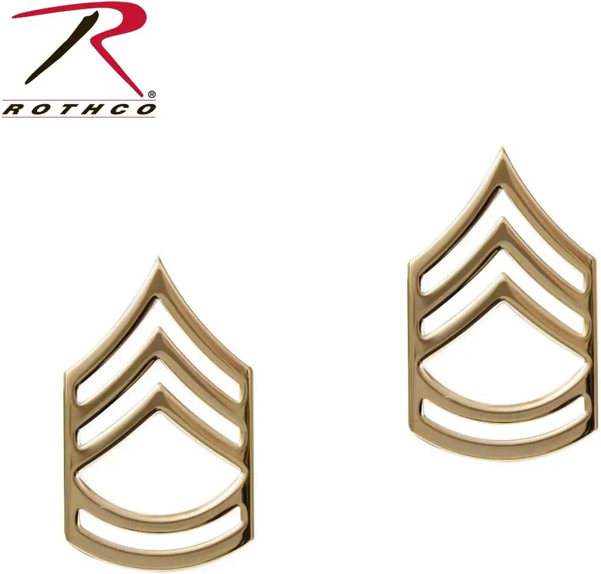 Rothco Sergeant First Class Polished Insignia Pin Gold / one Size