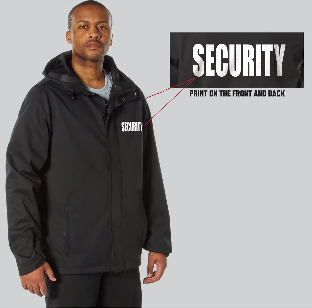 Rothco Shadow Ops Waterproof Security Rain Jacket