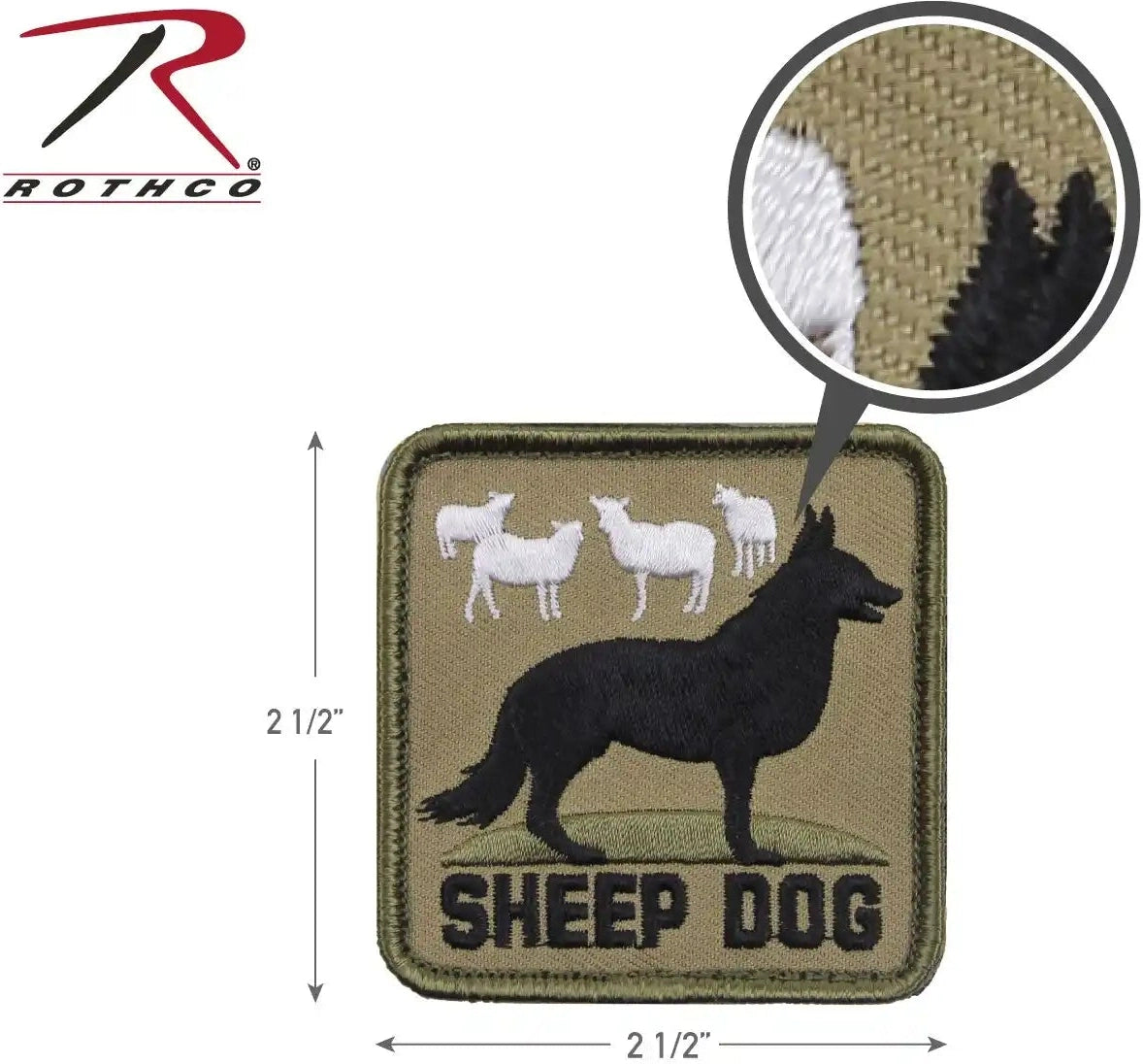 Rothco Sheep Dog Morale Patch Bulk Packaging