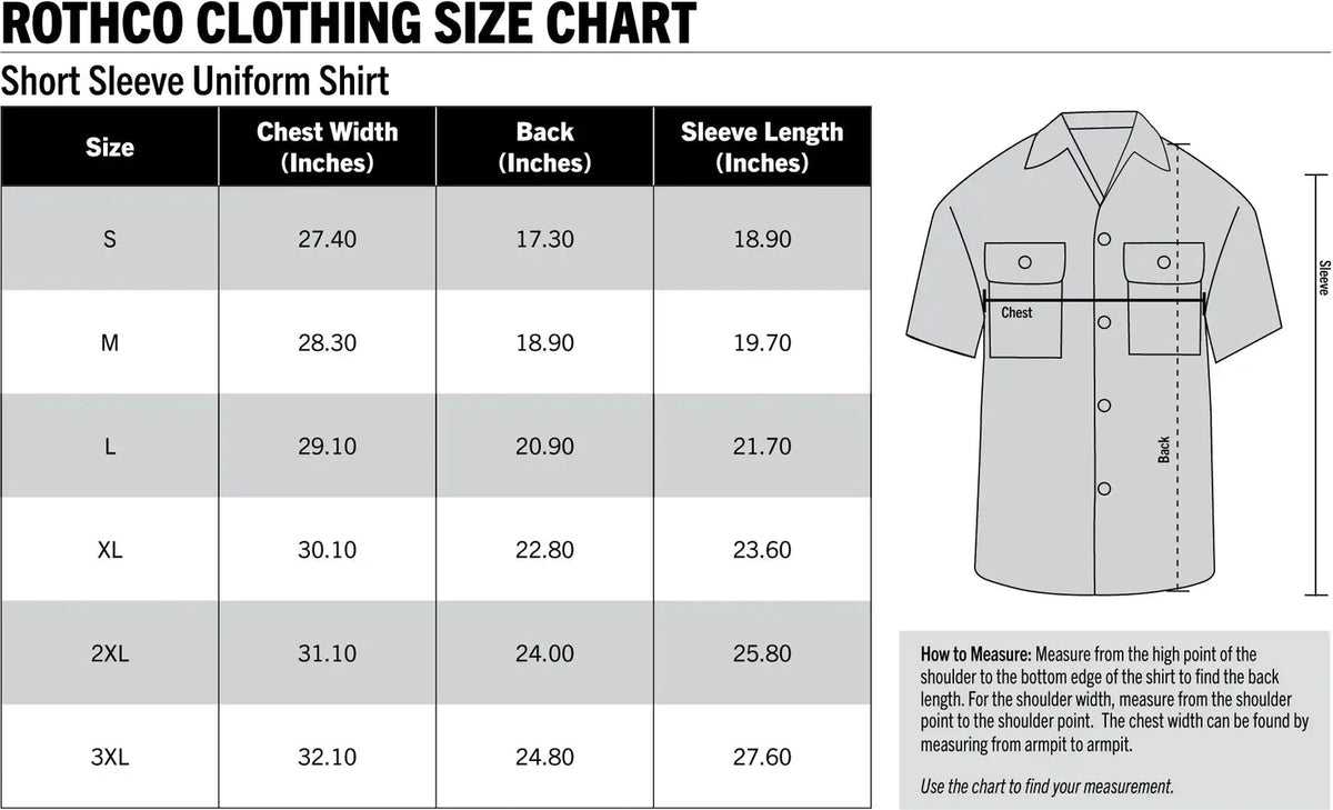 Rothco Short Sleeve Uniform Shirt