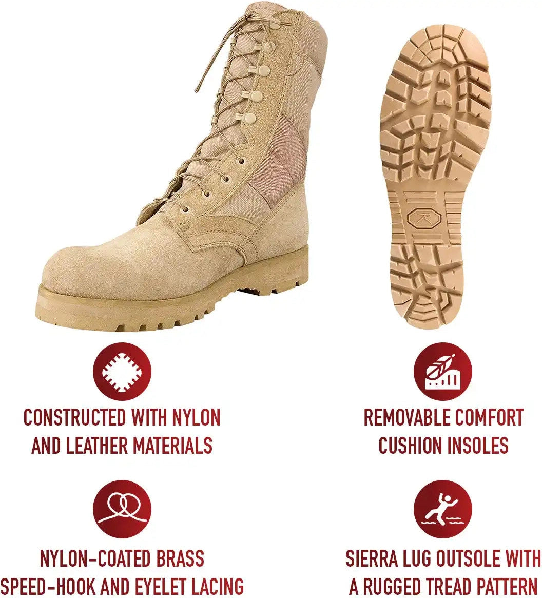 Rothco Sierra Sole Tactical Boots - 8 Inch