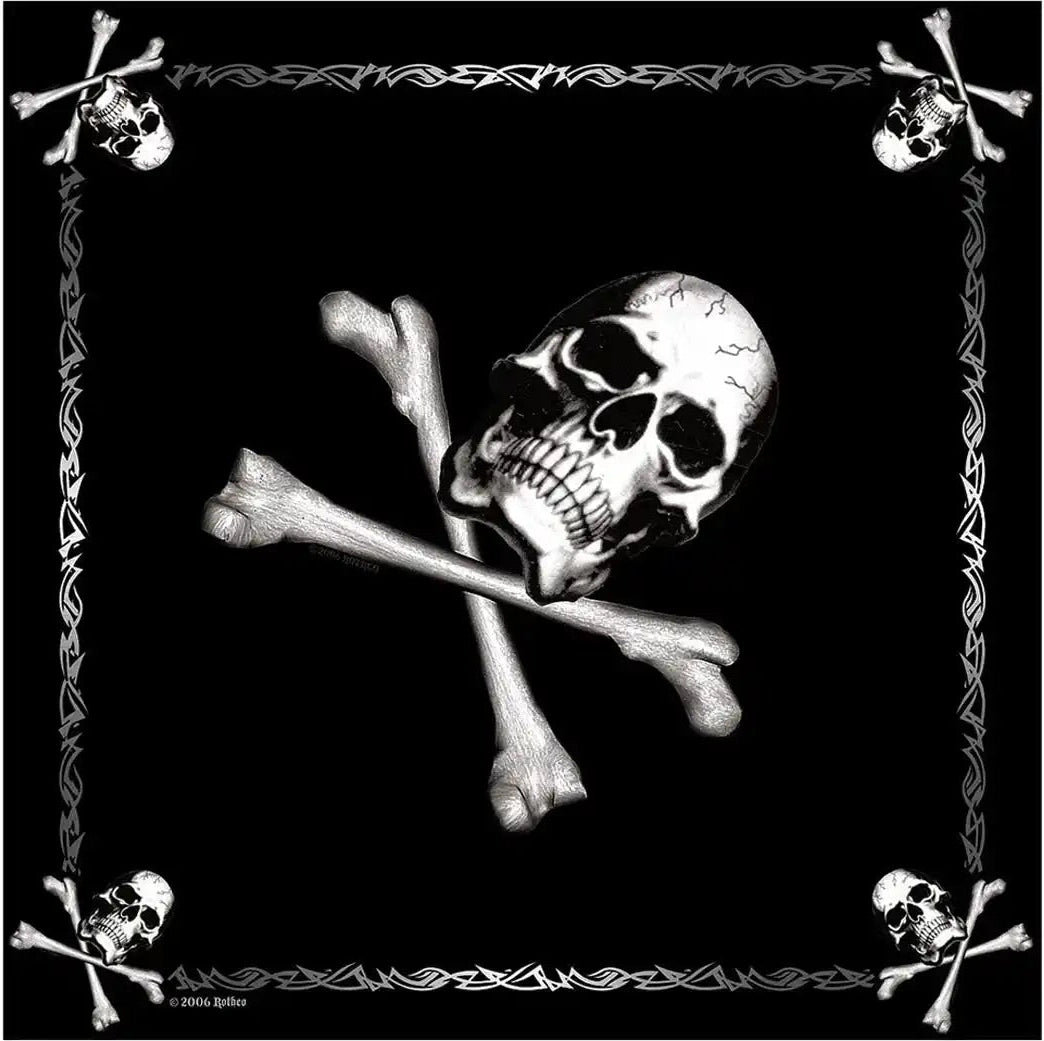 Rothco Skull Jolly Roger Bandana - Black / one Size