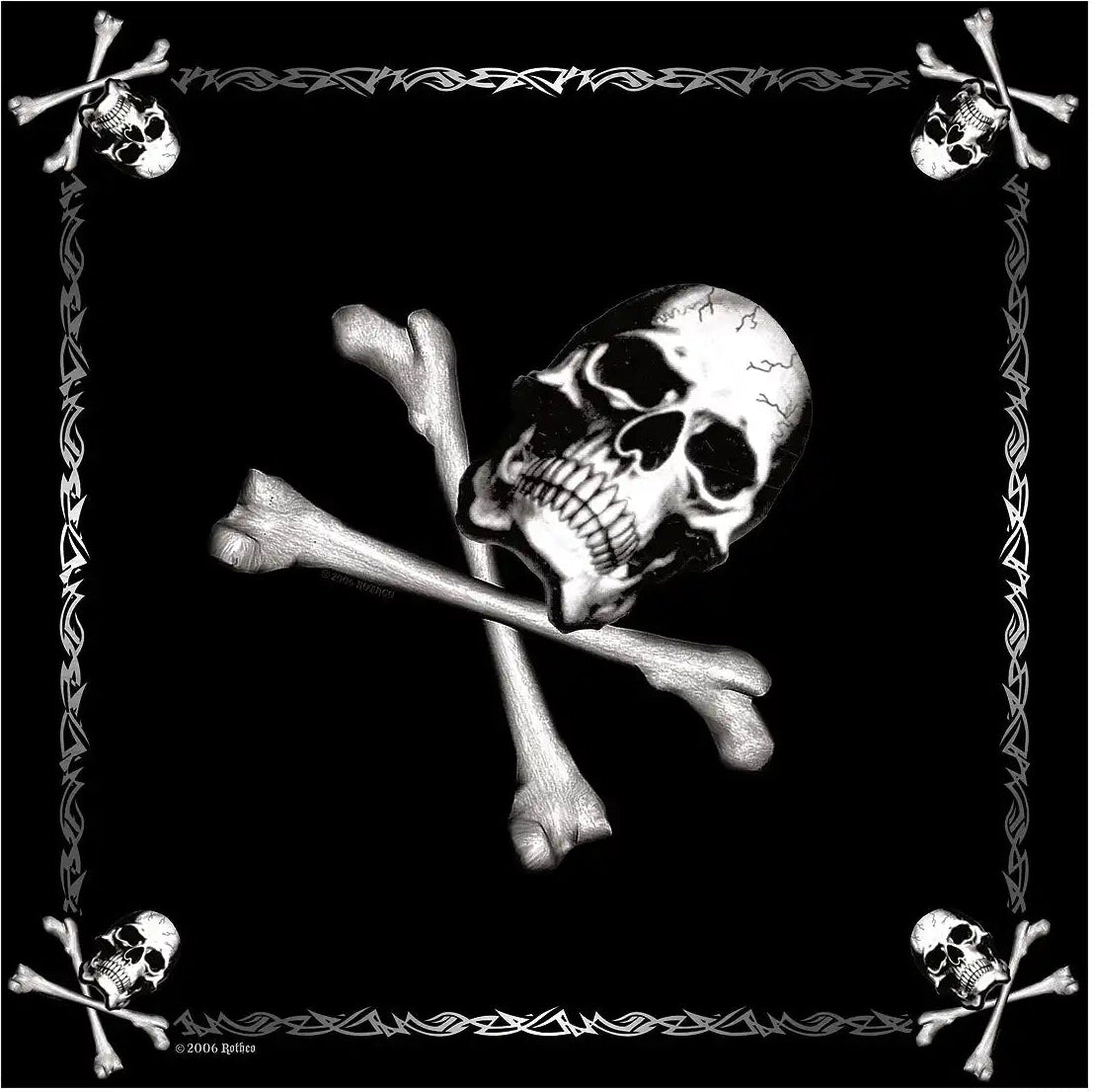 Rothco Skull Jolly Roger Bandana - Black / one Size
