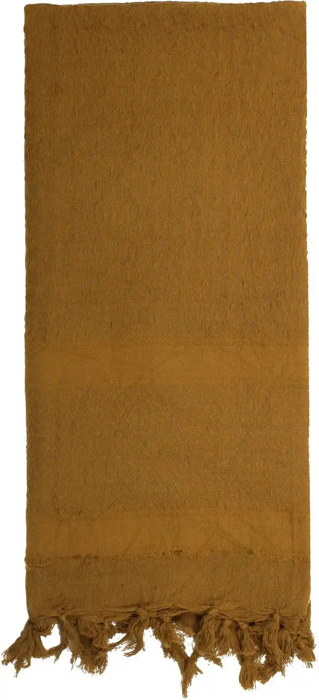 Rothco Solid Color Shemagh Tactical Desert Keffiyeh Scarf Coyote Brown / one Size