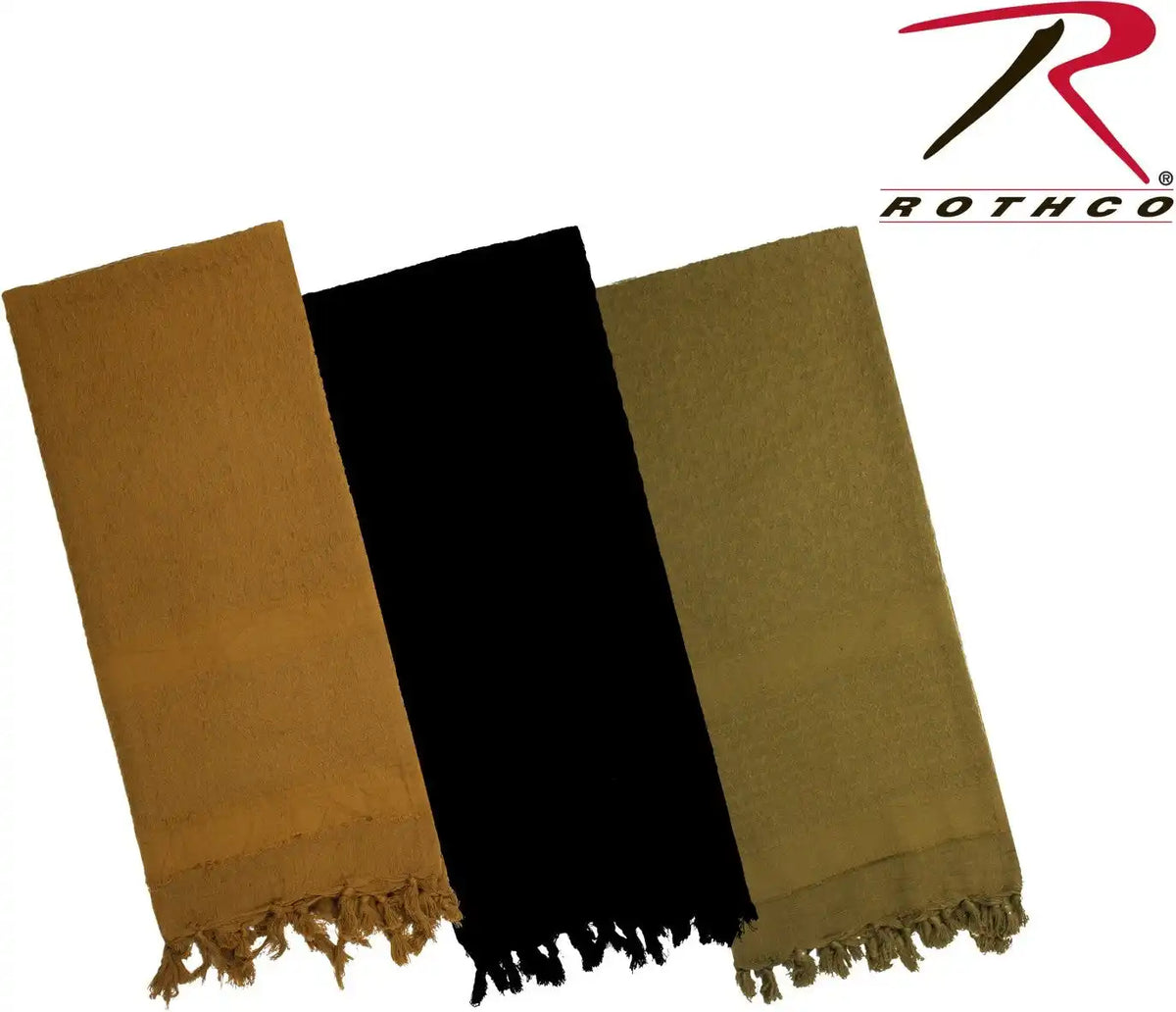 Rothco Solid Color Shemagh Tactical Desert Keffiyeh Scarf