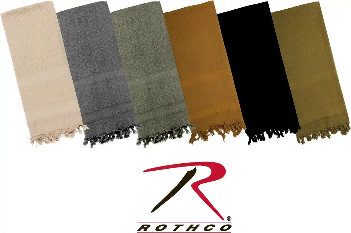Rothco Solid Color Shemagh Tactical Desert Keffiyeh Scarf