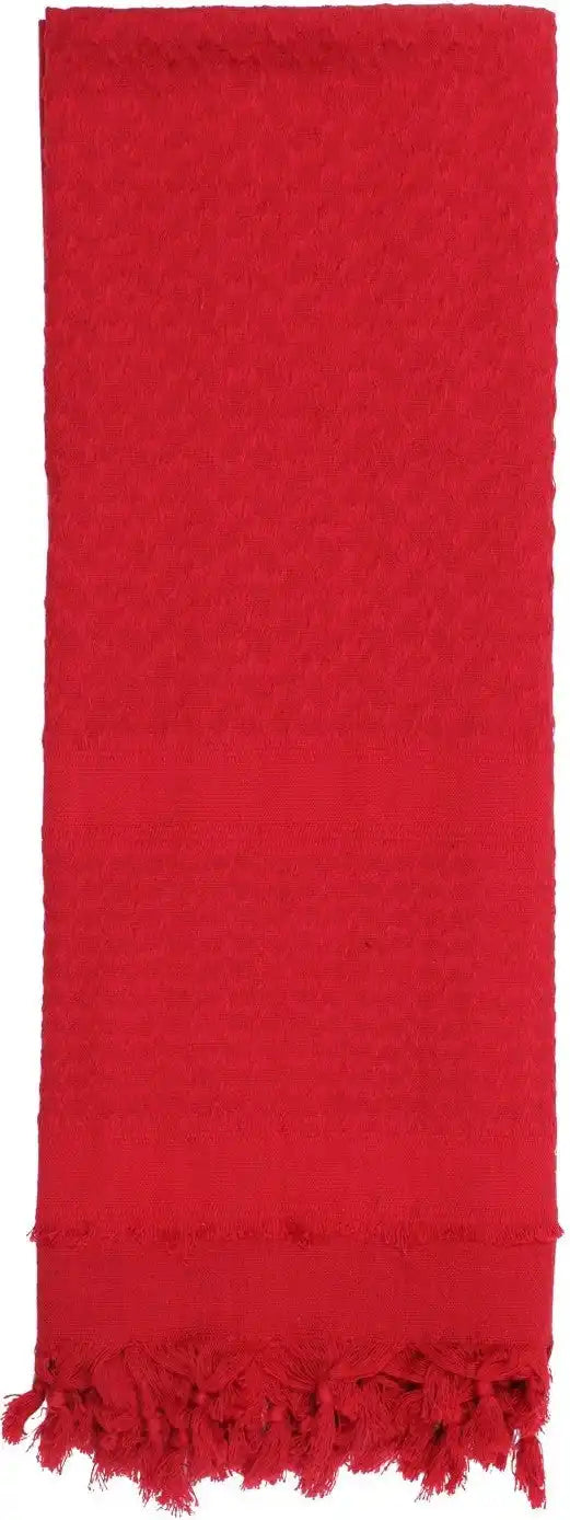 Rothco Solid Color Shemagh Tactical Desert Keffiyeh Scarf Red / one Size