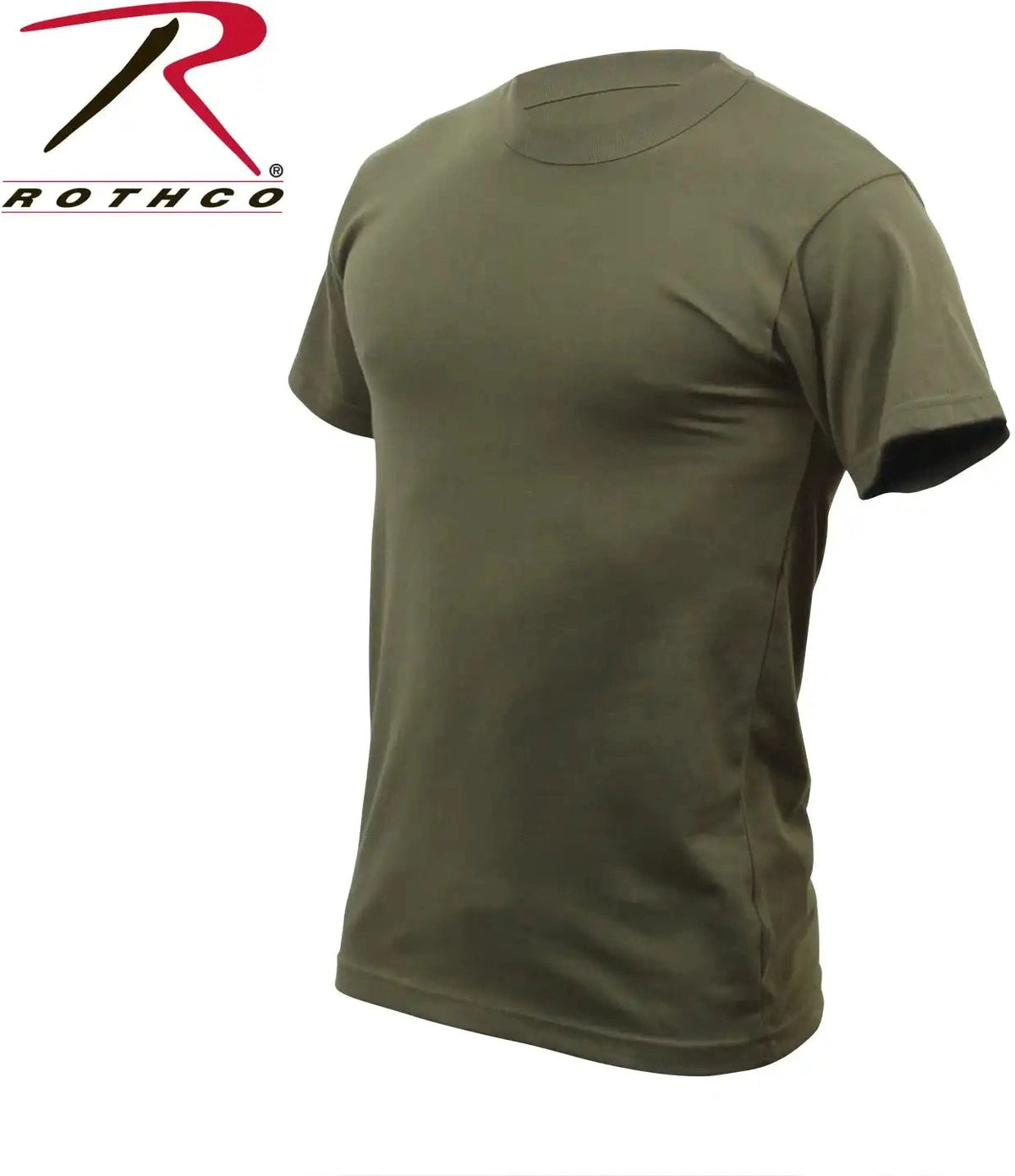 Rothco Solid Color T-shirt with Cotton / Polyester Blend