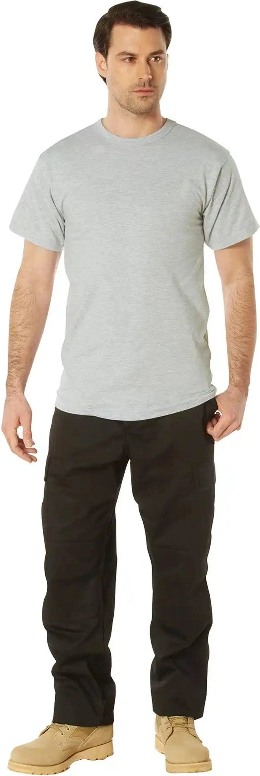 Rothco Solid Color T-shirt with Cotton / Polyester Blend