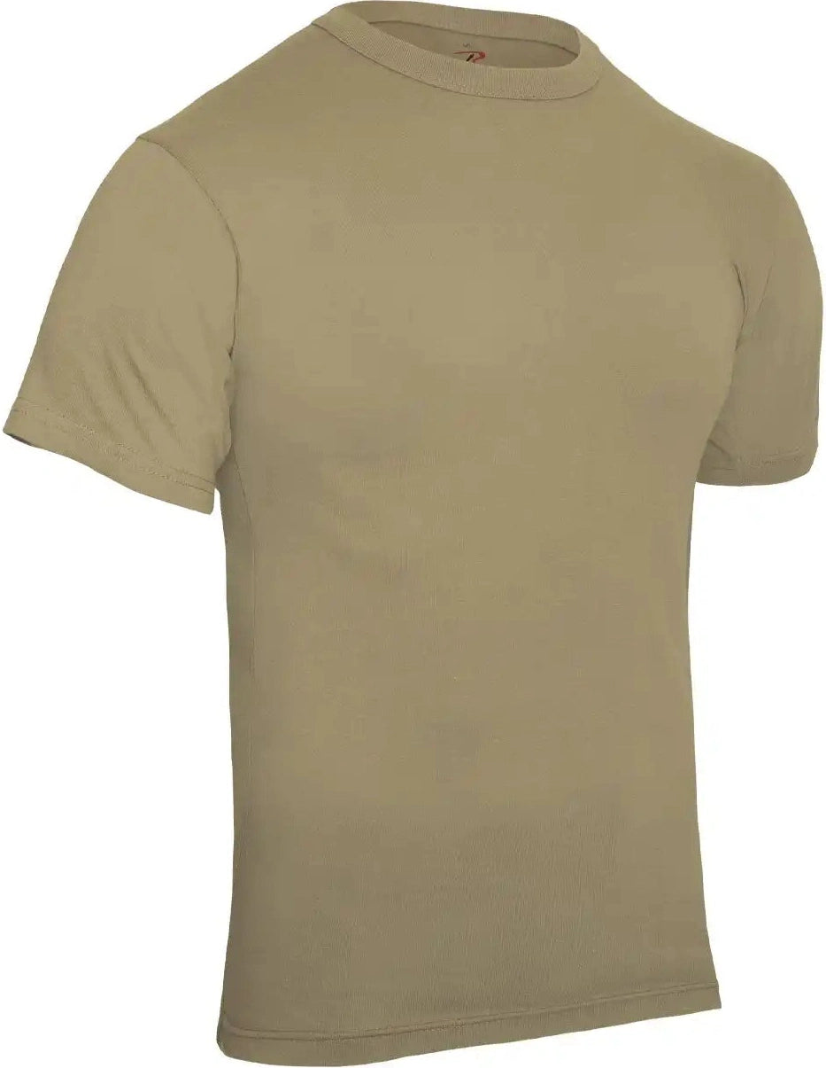 Rothco Solid Color T-shirt with Cotton / Polyester Blend