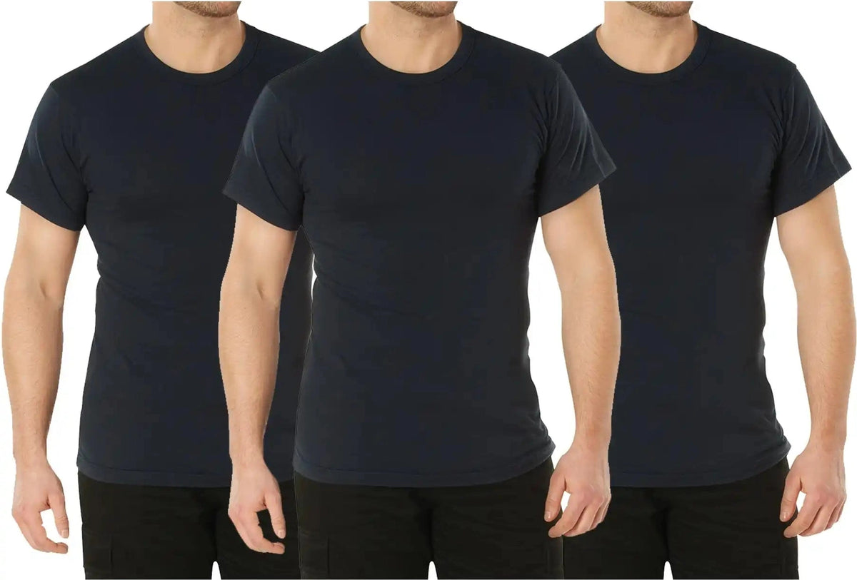 Rothco Solid Color T-shirt with Cotton / Polyester Blend