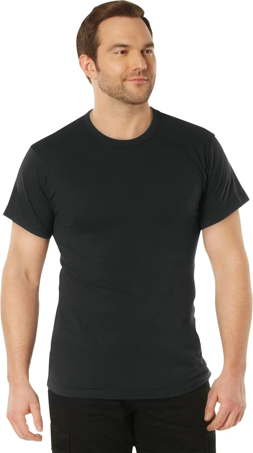 Rothco Solid Color T-shirt with Cotton / Polyester Blend