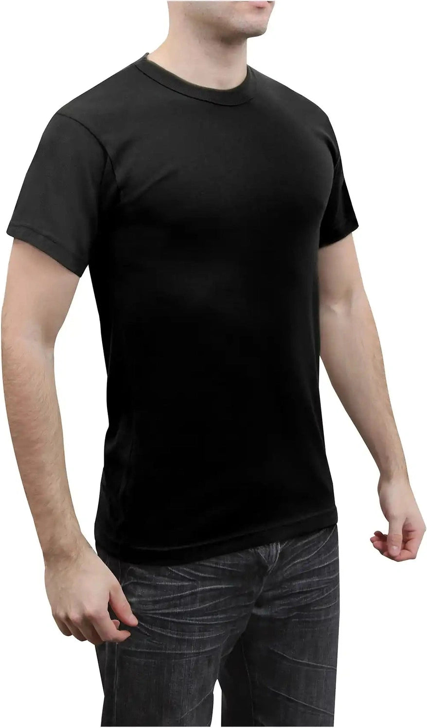 Rothco Solid Color T-shirt with Cotton / Polyester Blend