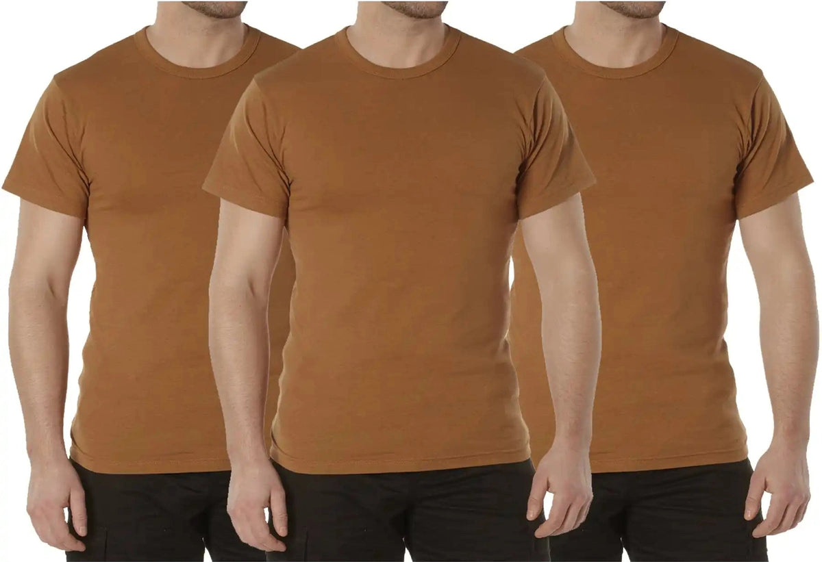 Rothco Solid Color T-shirt with Cotton / Polyester Blend