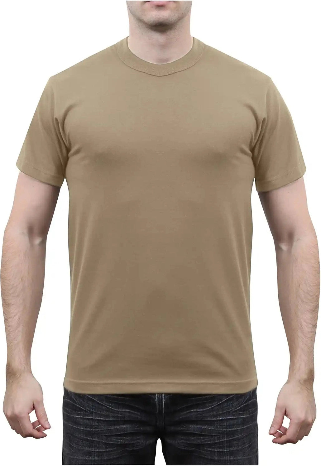 Rothco Solid Color T-shirt with Cotton / Polyester Blend