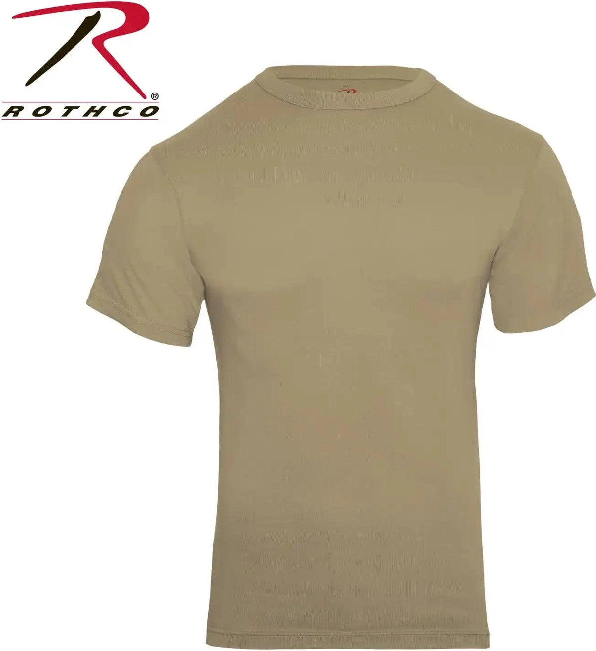 Rothco Solid Color T-shirt with Cotton / Polyester Blend