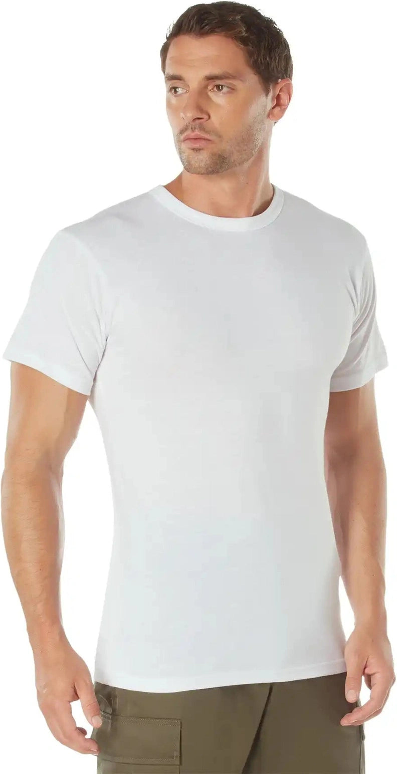 Rothco Solid Color T-shirt with Cotton / Polyester Blend